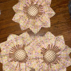 Burlap flowers